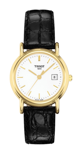 Tissot Carson Quartz 26.8 Yellow Gold / Silver / Strap